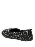 Music Clef Hearts & Notes Slip-Ons, BLACK, alternate