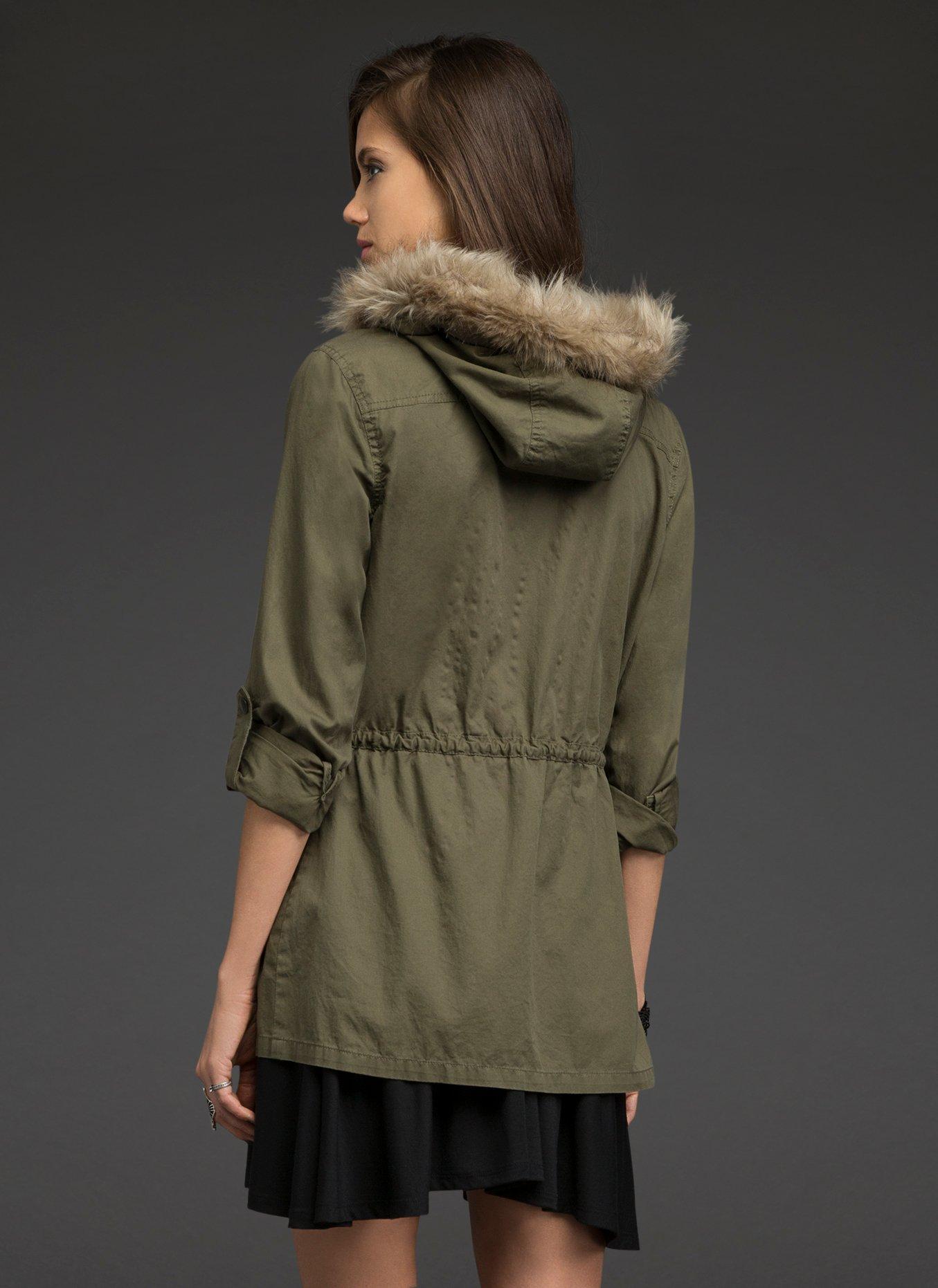 Orphan Black Hooded Jacket, OLIVE, alternate