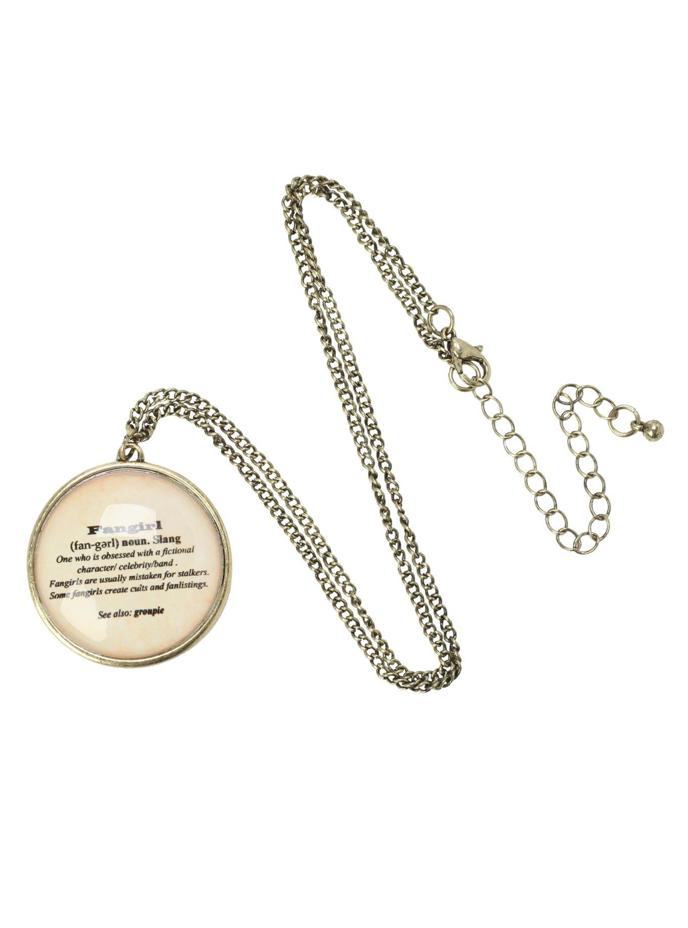 LOVEsick Fangirl Definition Necklace, , alternate