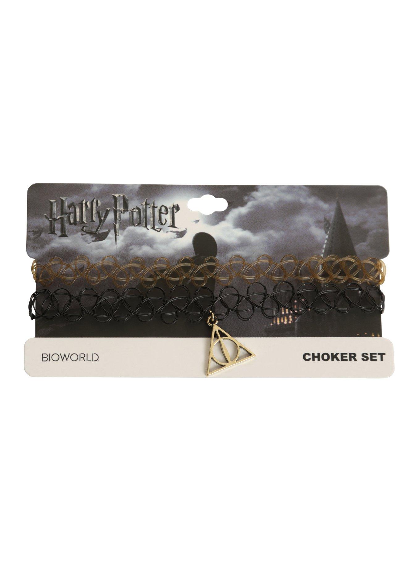 Harry Potter Deathly Hallows Tattoo Choker Set, , alternate