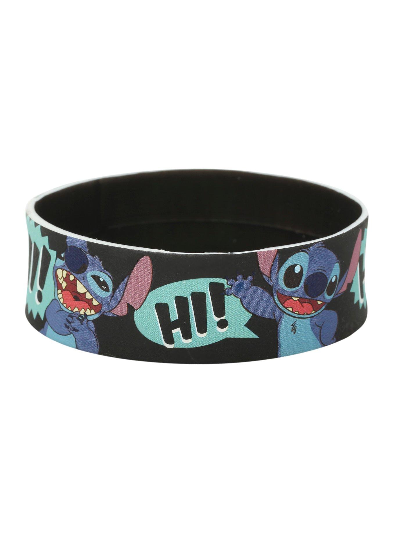 Disney Lilo & Stitch Hi Rubber Bracelet, , alternate