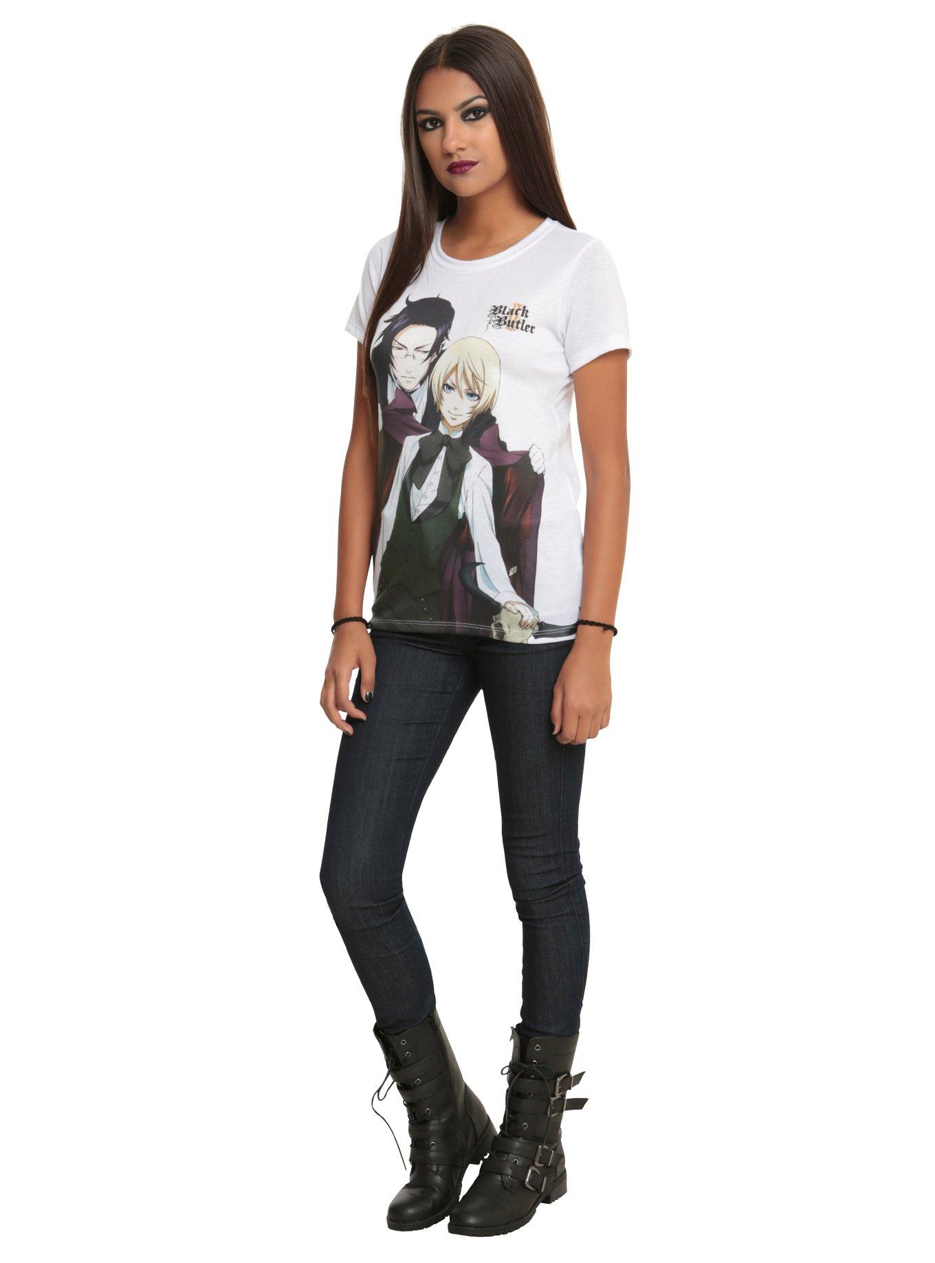 Black Butler II Claude & Alois Girls T-Shirt, , alternate
