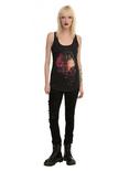 Day Of The Dead Watercolor Girls Tank Top, BLACK, alternate