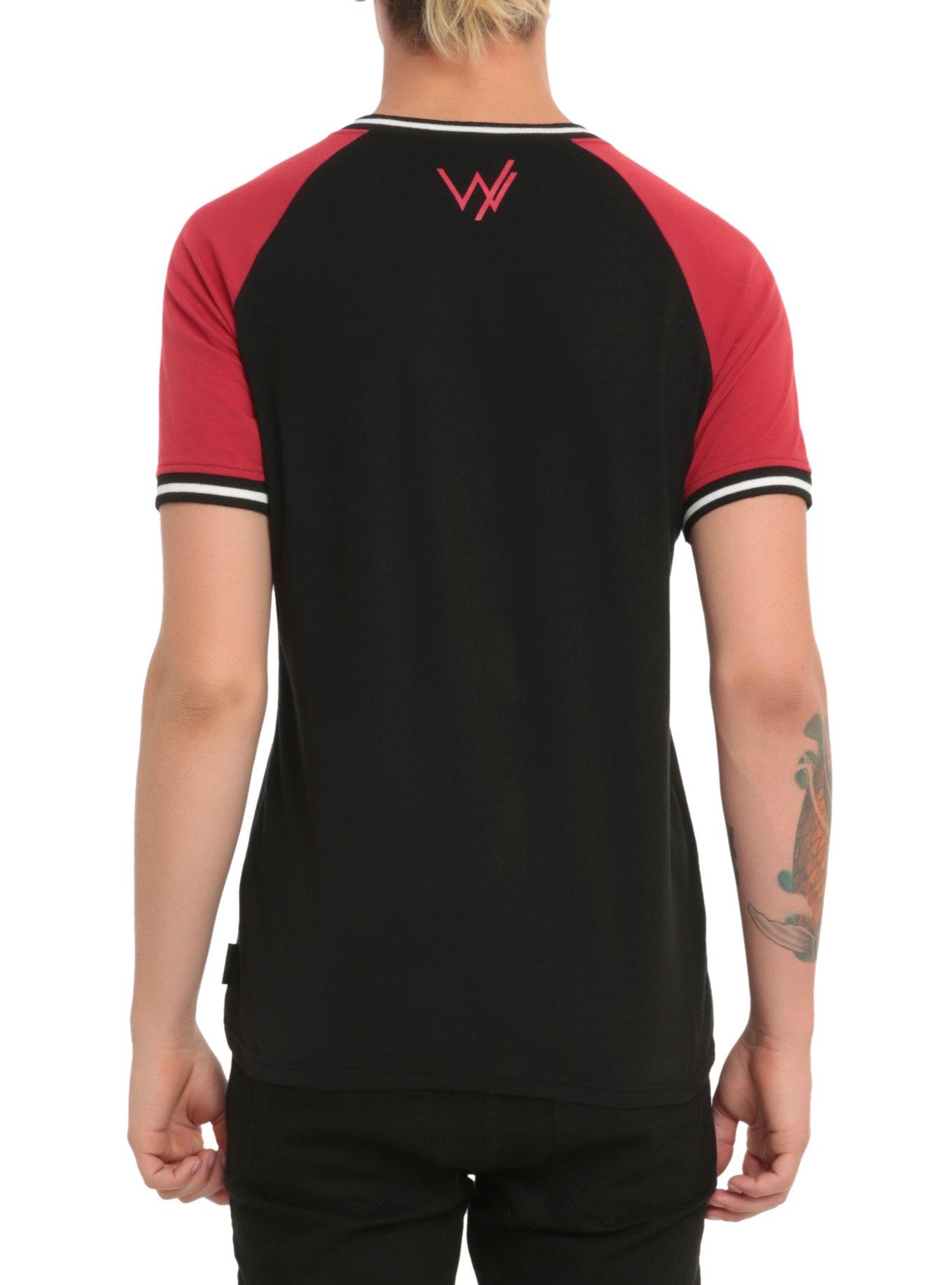 Sleeping With Sirens Athletic V-Neck T-Shirt, BLACK, alternate