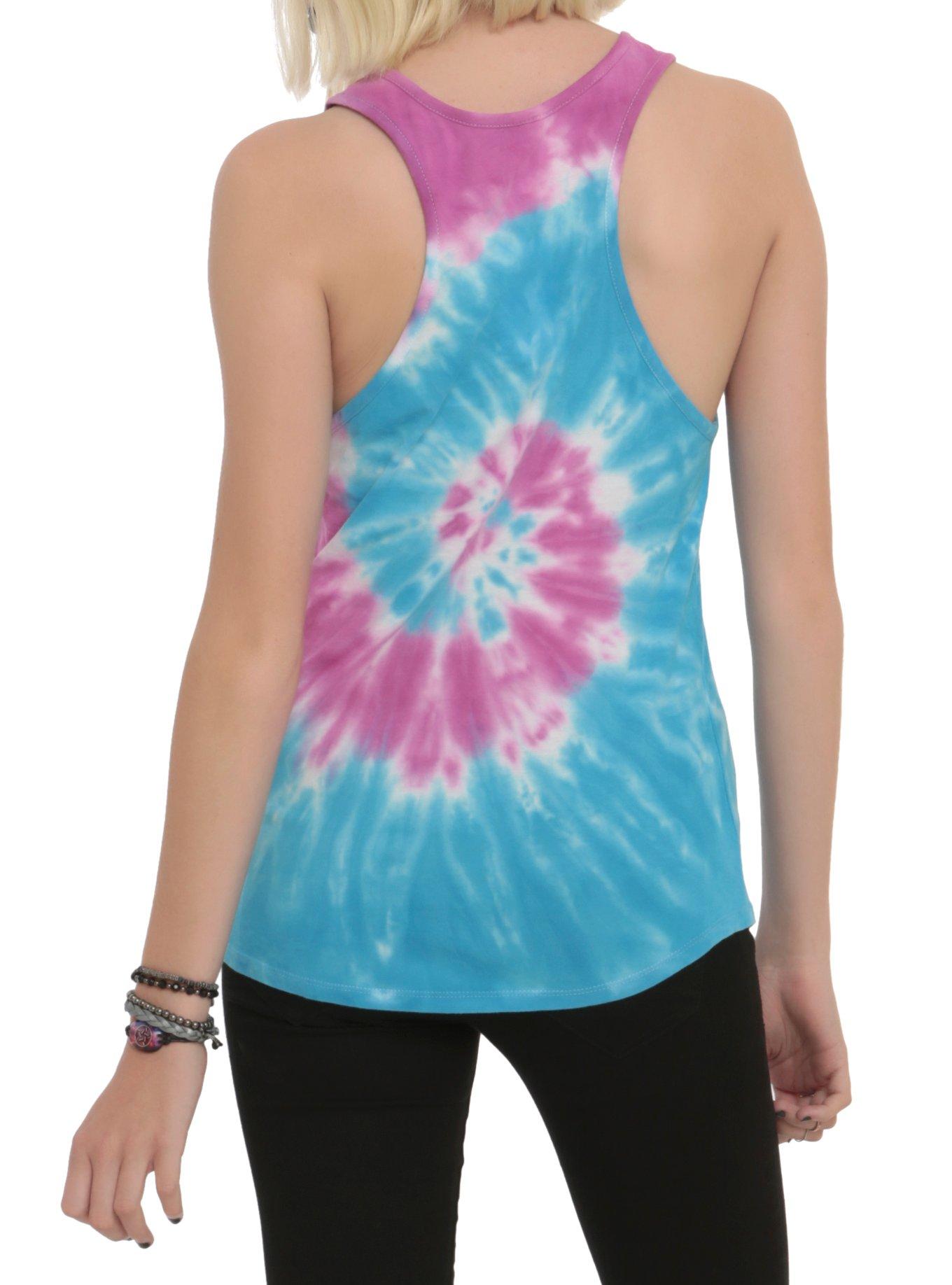 Pierce The Veil Pink Blue Tie Dye Girls Tank Top, TIE DYE, alternate