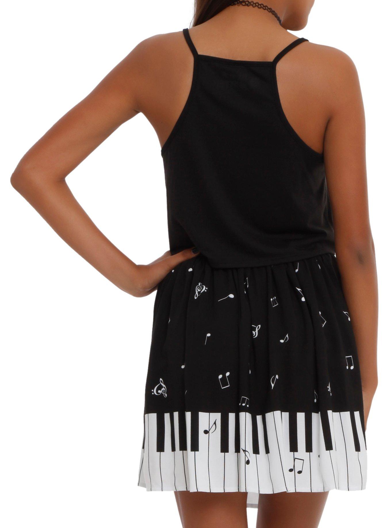 Moon And Back Crop Cami Top, BLACK, alternate