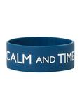Doctor Who Keep Calm Time Travel Rubber Bracelet, , alternate