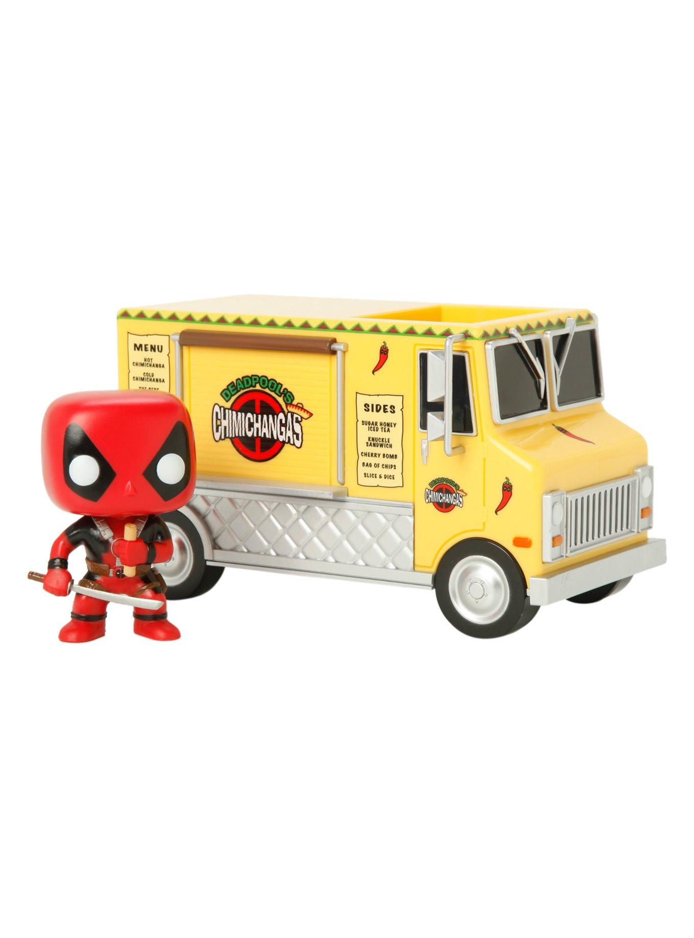 Funko Marvel Pop! Rides Chimichanga Truck With Deadpool Bobble-Head Vinyl Vehicle, , alternate