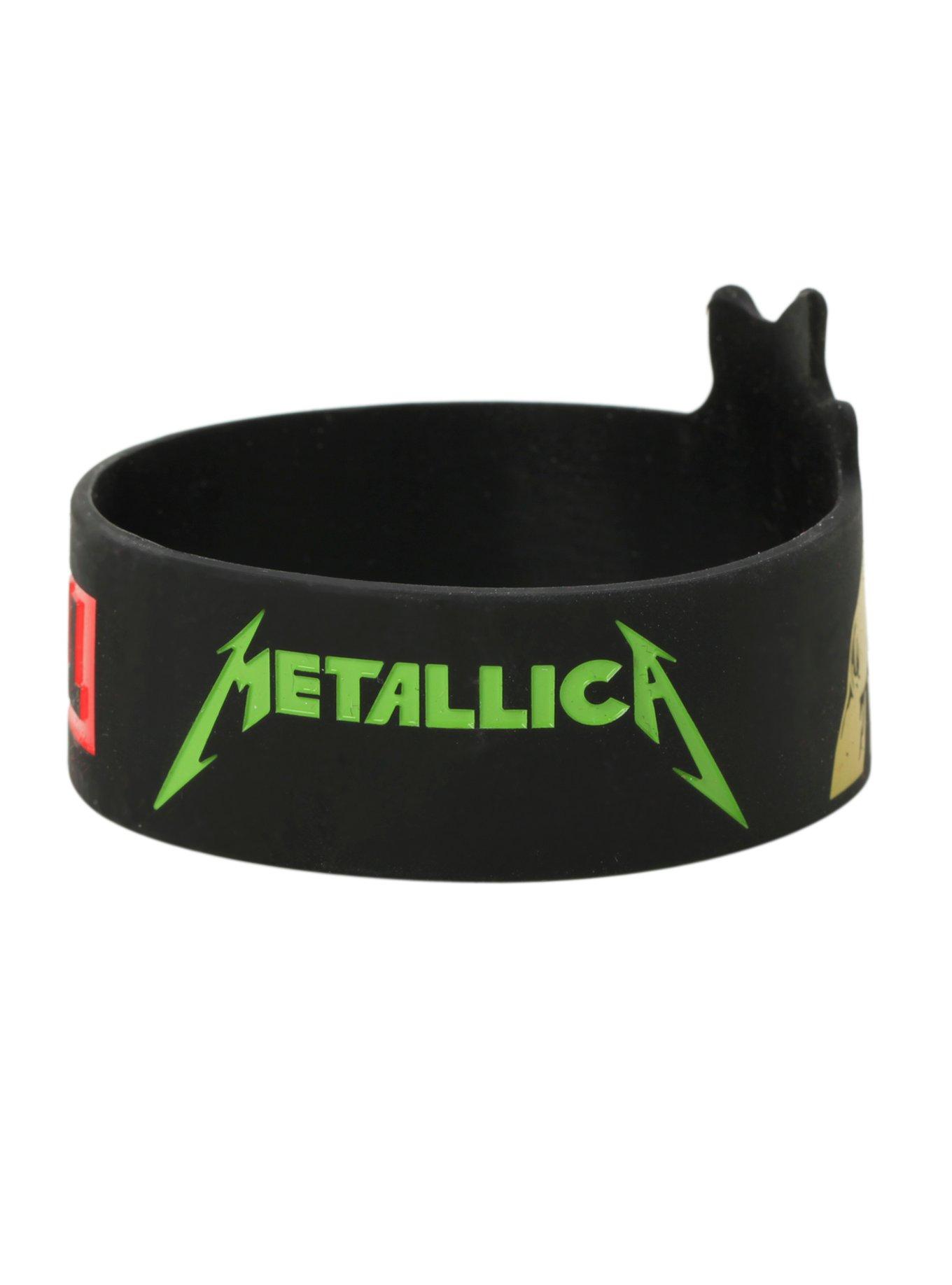 Metallica Kill 'Em All Die-Cut Rubber Bracelet, , alternate