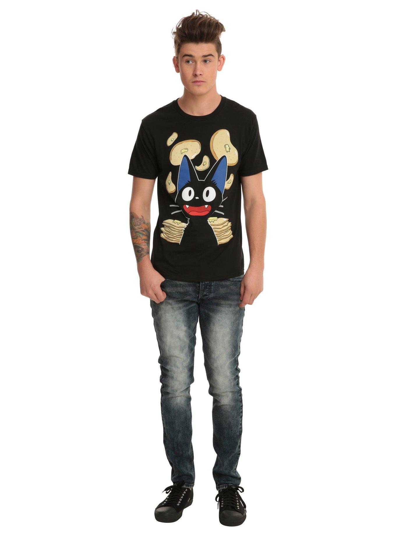 Studio Ghibli Kiki's Delivery Service Jiji Pancakes T-Shirt, , alternate