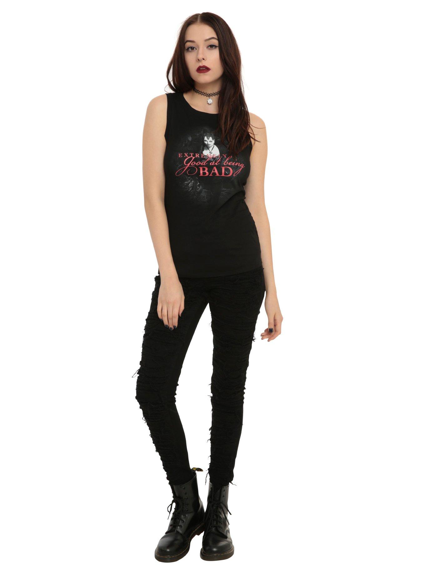 Once Upon A Time Good Being Bad Girls Muscle Top, BLACK, alternate