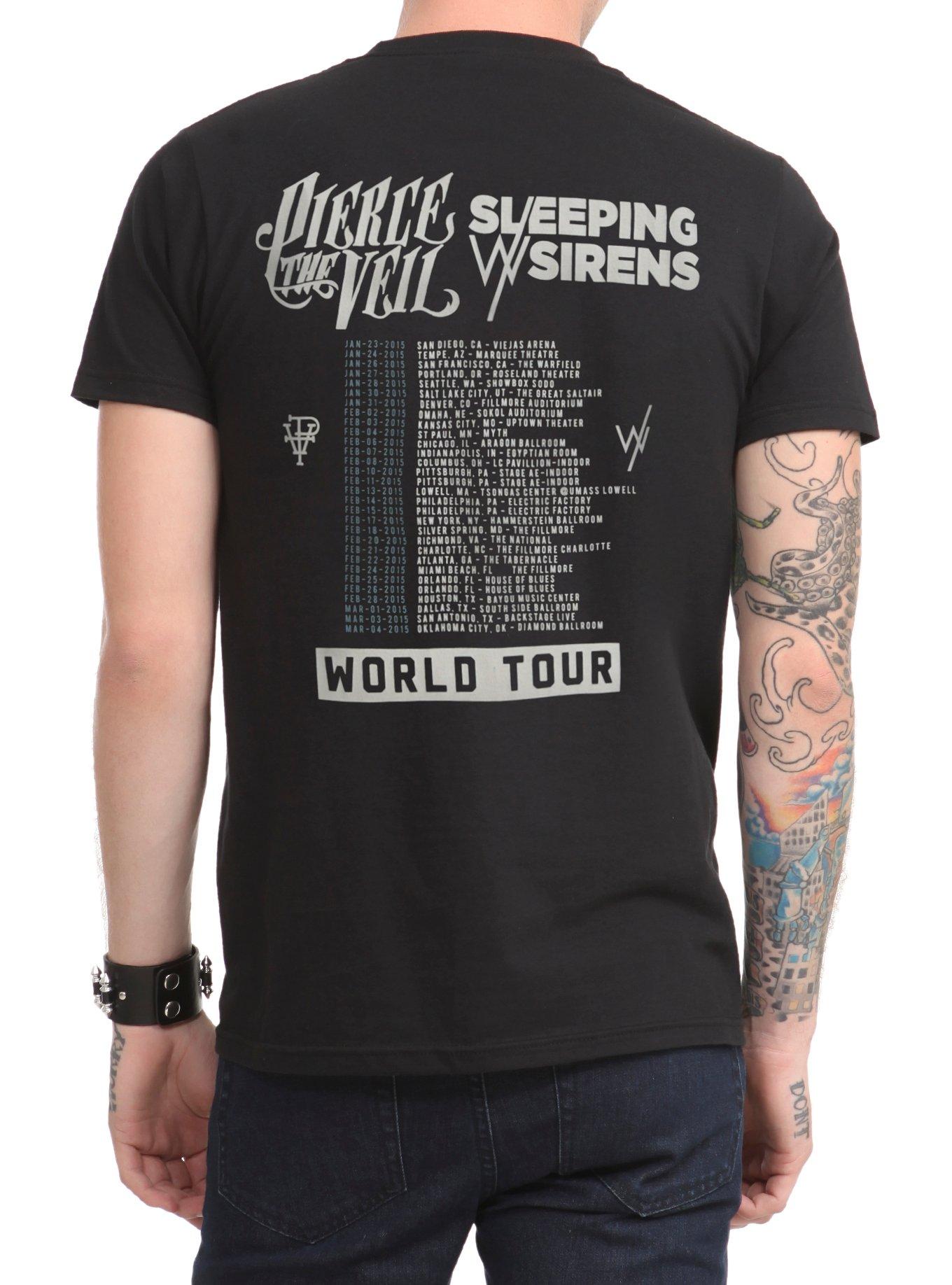 Pierce The Veil Sleeping With Sirens World Tour T-Shirt, , alternate