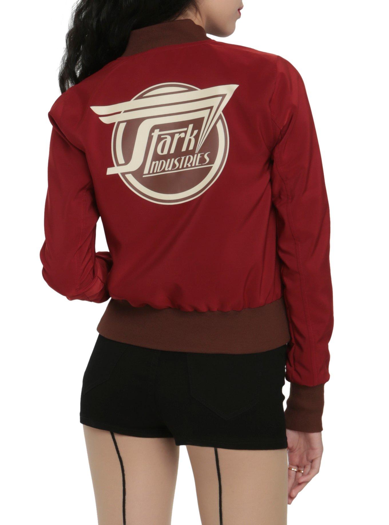 Her Universe Marvel Stark Industries Girls Bomber Jacket, , alternate