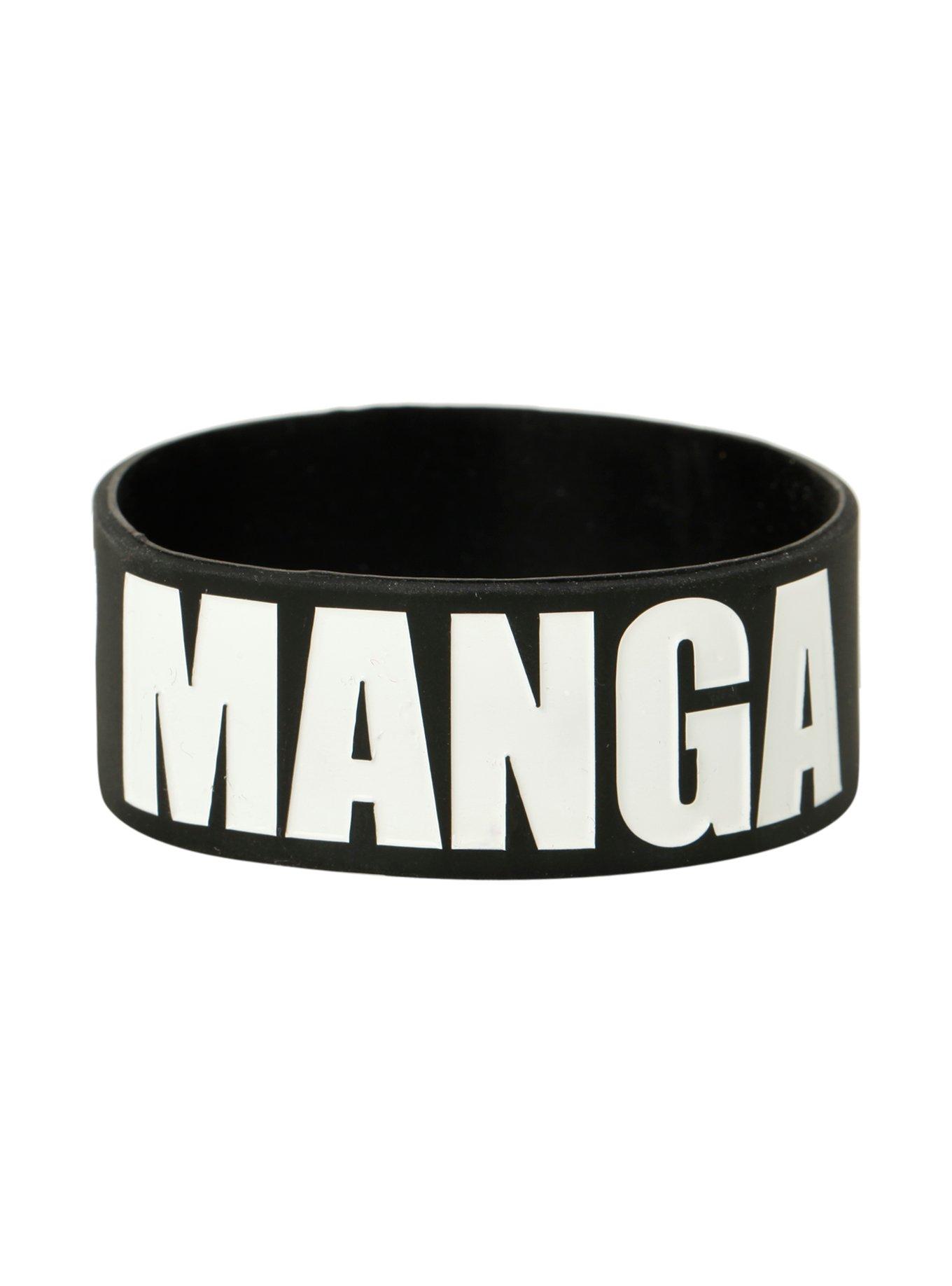 I (Heart) Manga Rubber Bracelet, , alternate