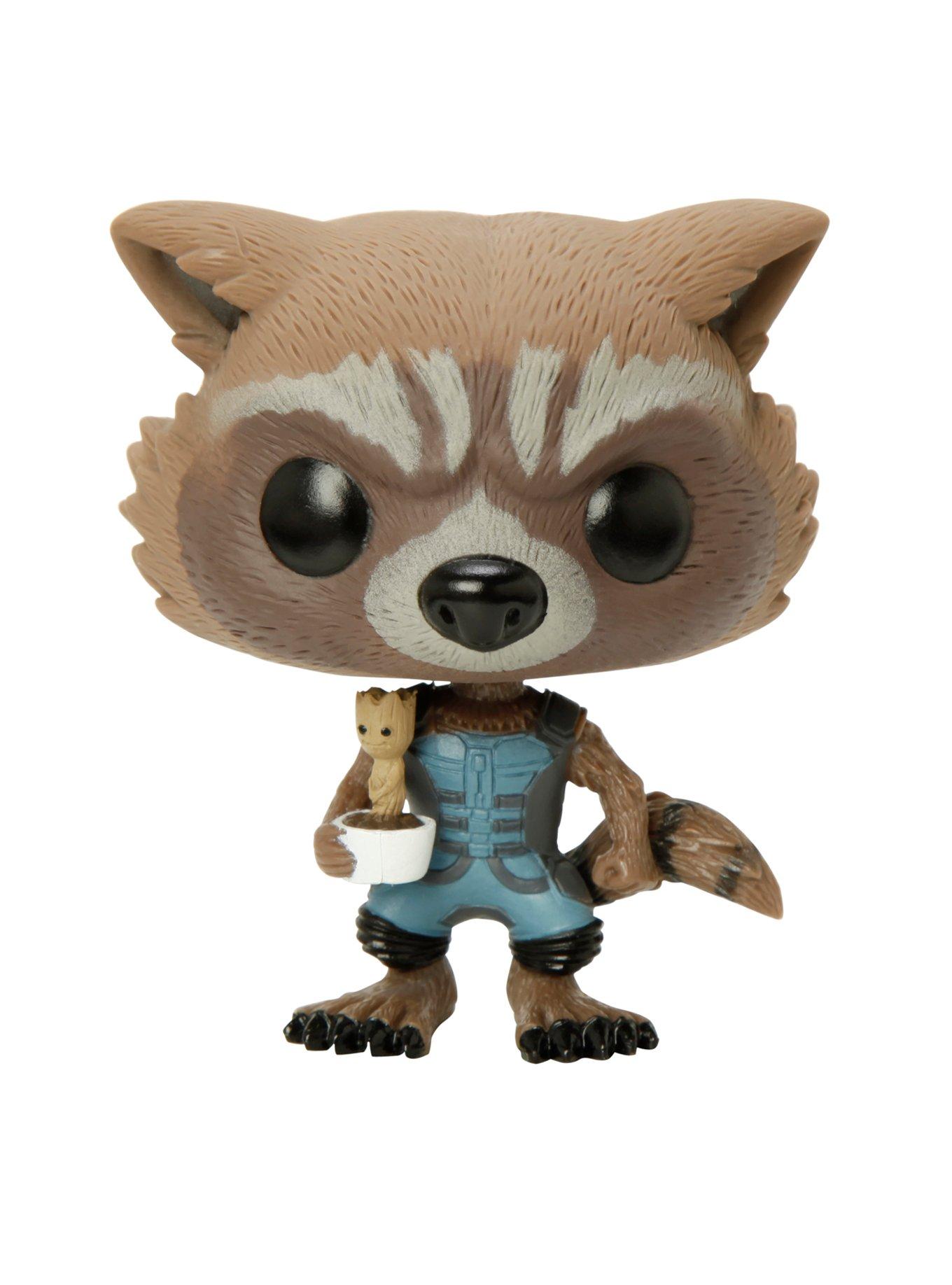 Funko Marvel Guardians Of The Galaxy Pop! Rocket & Potted Groot Vinyl Bobble-Head 2015 Summer Convention Exclusive, , alternate