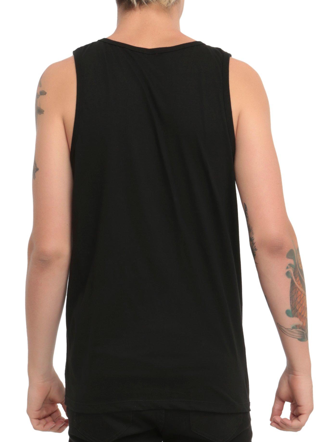 Motionless In White Crow Tank Top, BLACK, alternate