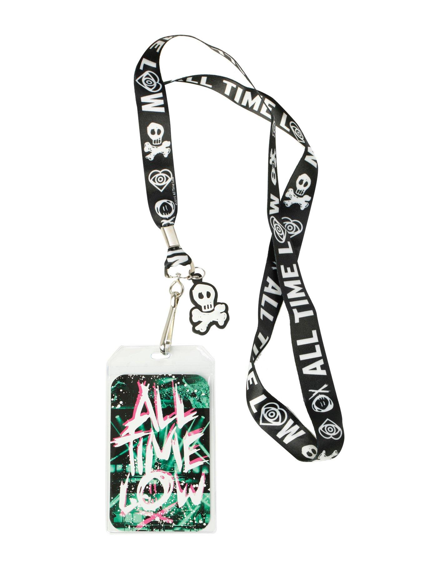 All Time Low Skull & Crossbones Lanyard, , alternate