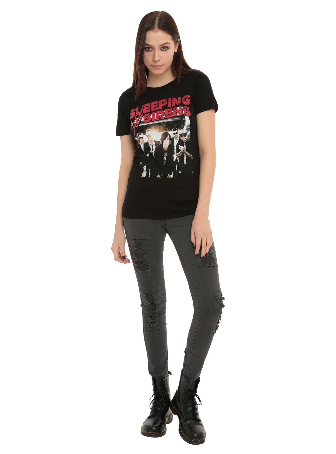 Sleeping With Sirens Suits Girls T-Shirt, BLACK, alternate