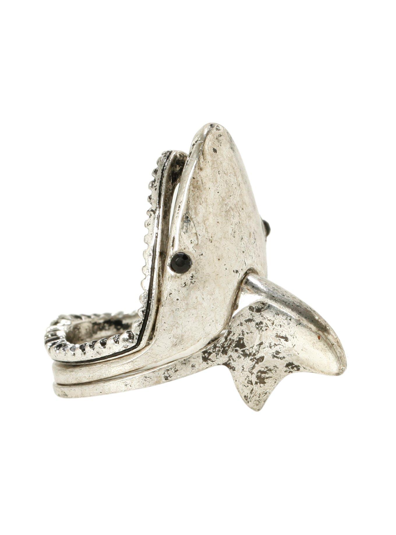 LOVEsick Shark Stackable Ring Set, , alternate