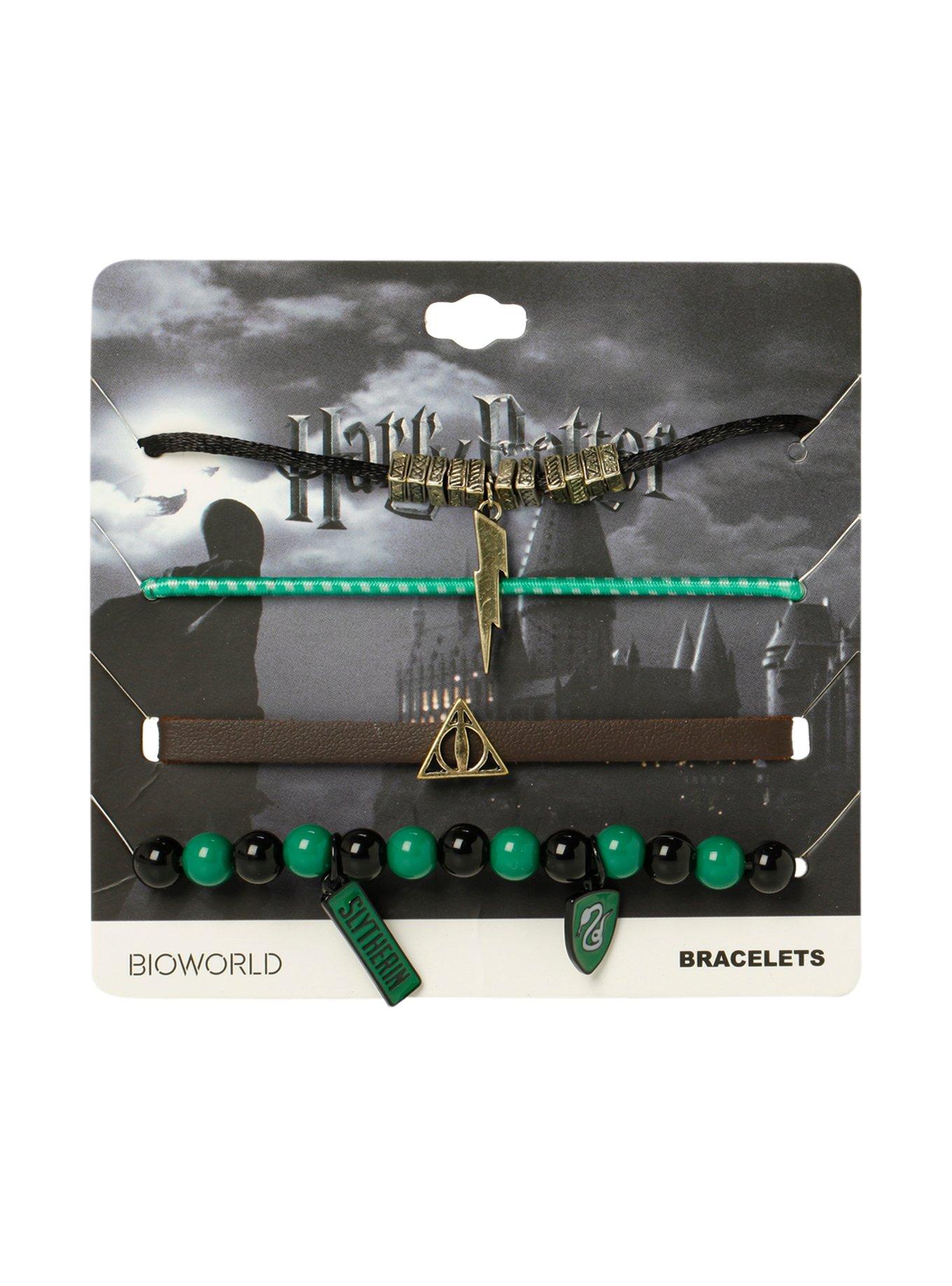 Harry Potter Slytherin Bracelet 4 Pack, , alternate