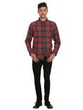 XXX RUDE Red & Black Plaid Woven, RED, alternate