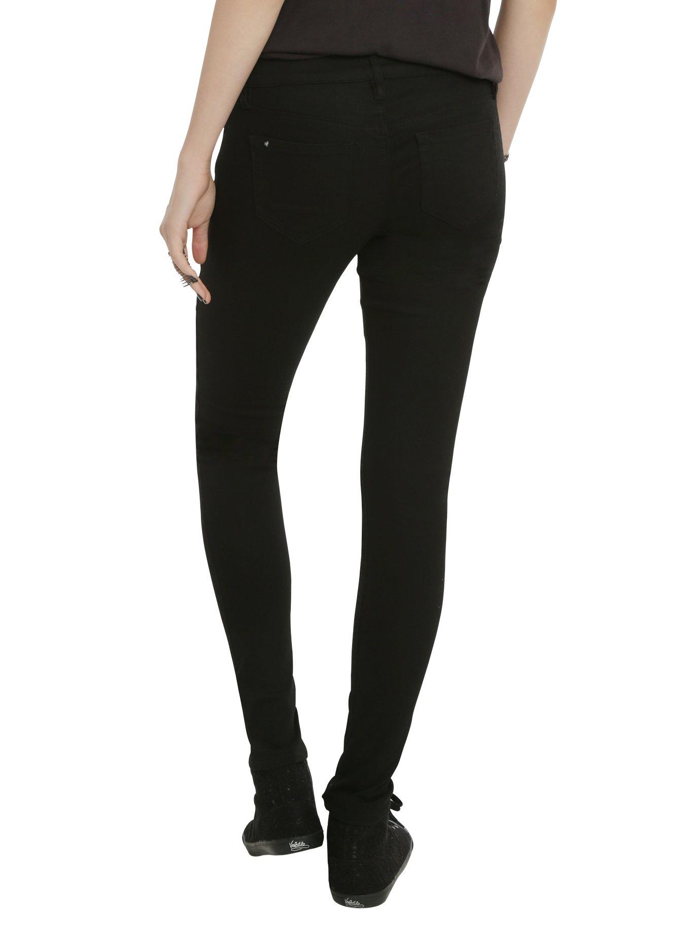 LOVEsick Black Skinny Denim Jeans, BLACK, alternate