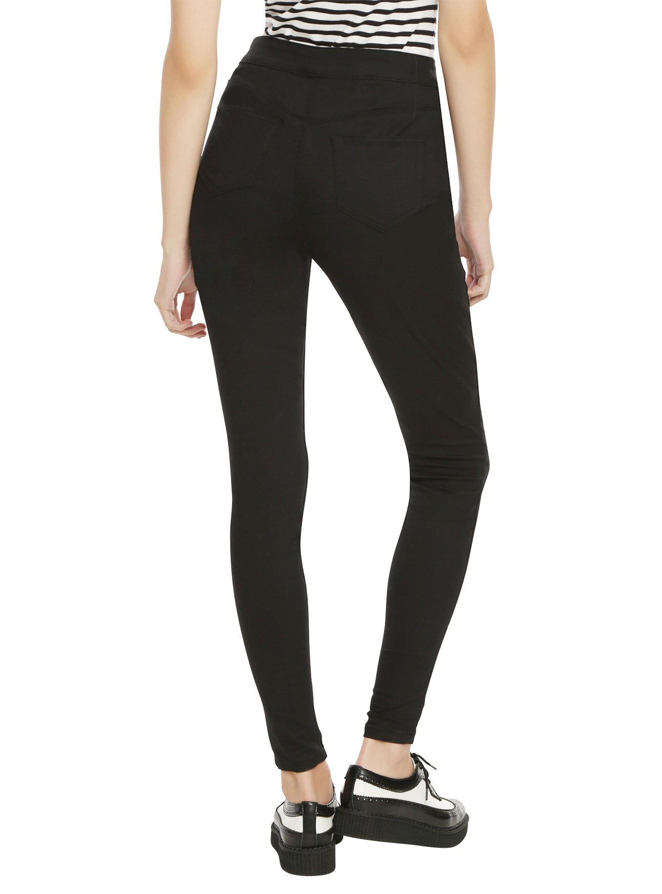 LOVEsick Black Sailor High-Waisted Skinny Jeans, BLACK, alternate