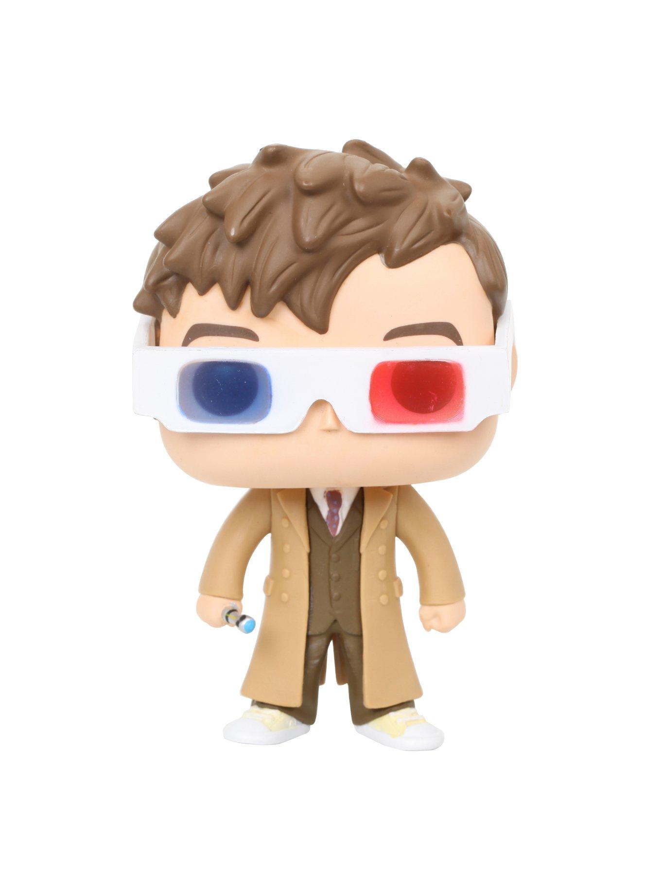 Funko Doctor Who Pop! Television Tenth Doctor (3D Glasses) Vinyl Figure Hot Topic Exclusive, , alternate