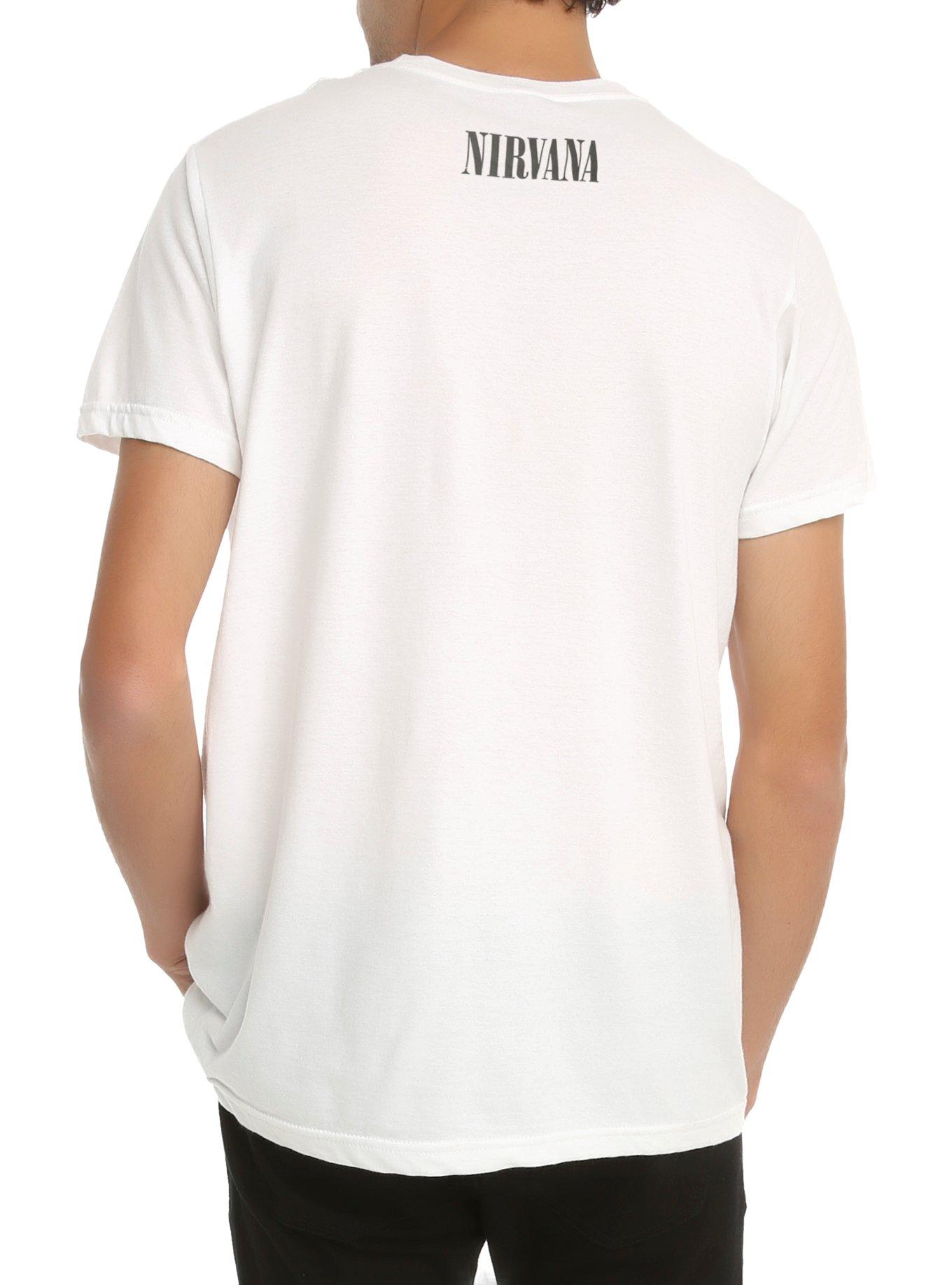 Nirvana Lithium Lyric Lilies T-Shirt, WHITE, alternate