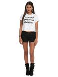 Rather Be Napping Girls Crop Top, , alternate