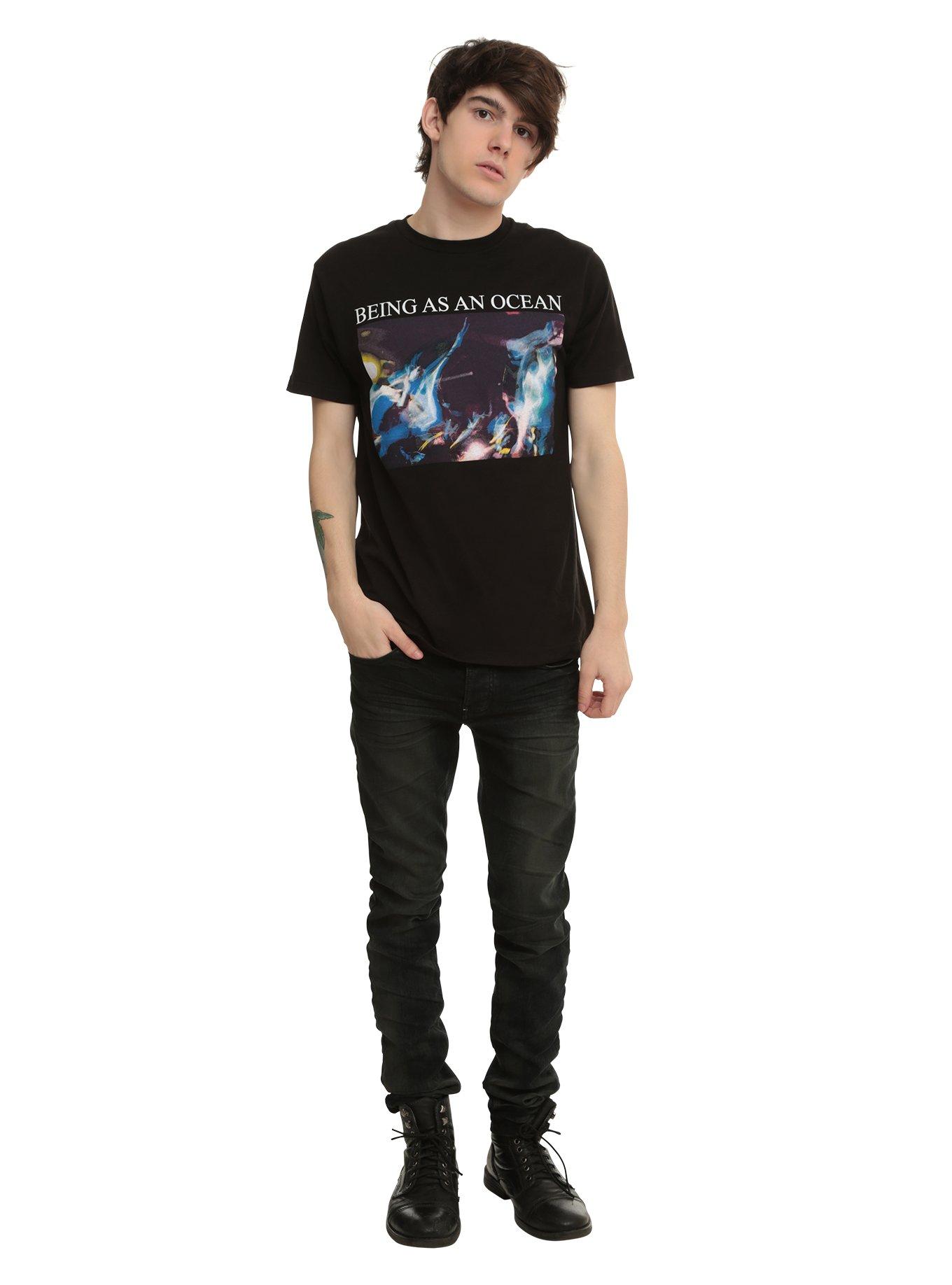 Being As An Ocean Color Swirl T-Shirt, BLACK, alternate