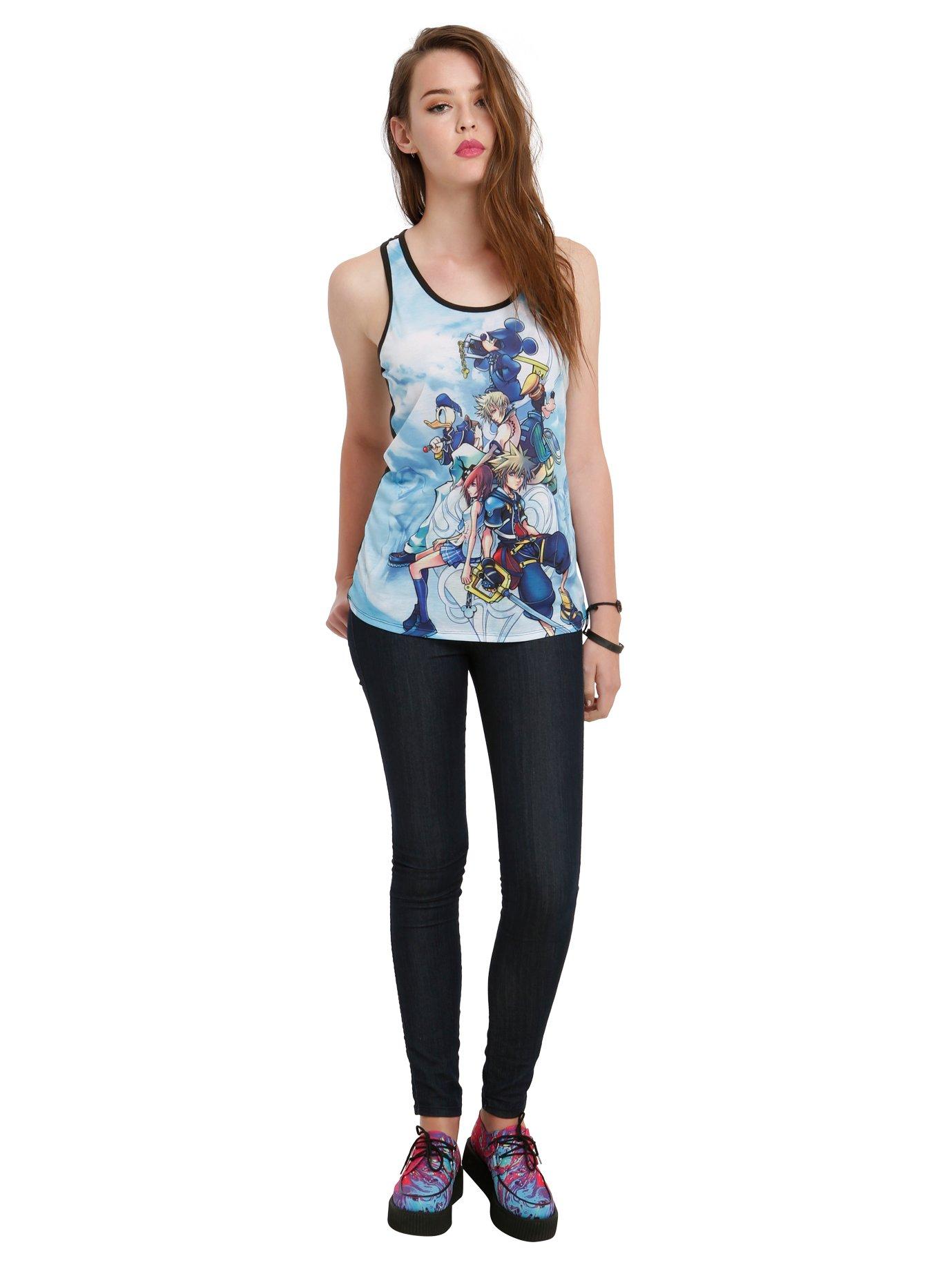 Disney Kingdom Hearts Group Girls Tank Top, , alternate