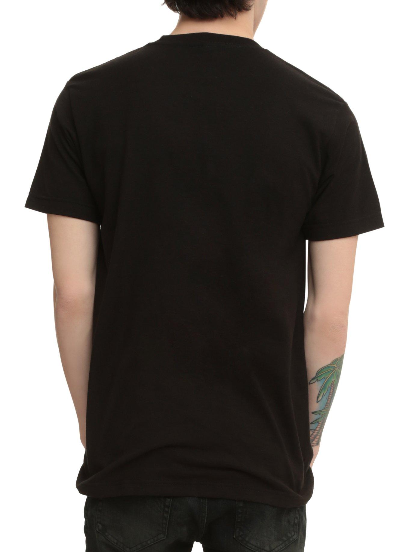 Frnkiero Andthe Cellabration Flowers T-Shirt, BLACK, alternate