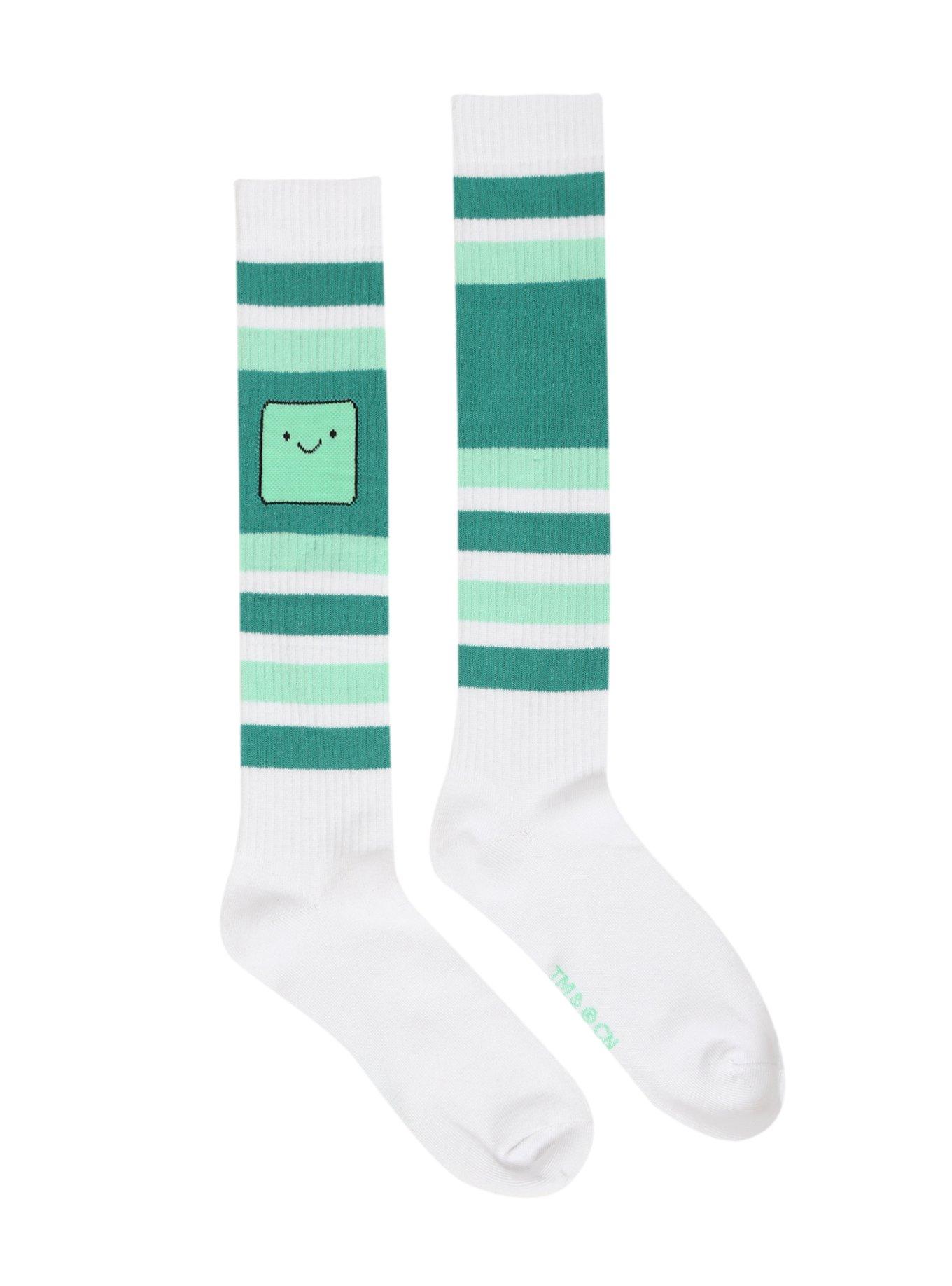Adventure Time BMO Varsity Stripe Knee-High Socks, , alternate