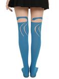 LOVEsick Turquoise Cat Faux Thigh High Tights, TURQUOISE, alternate