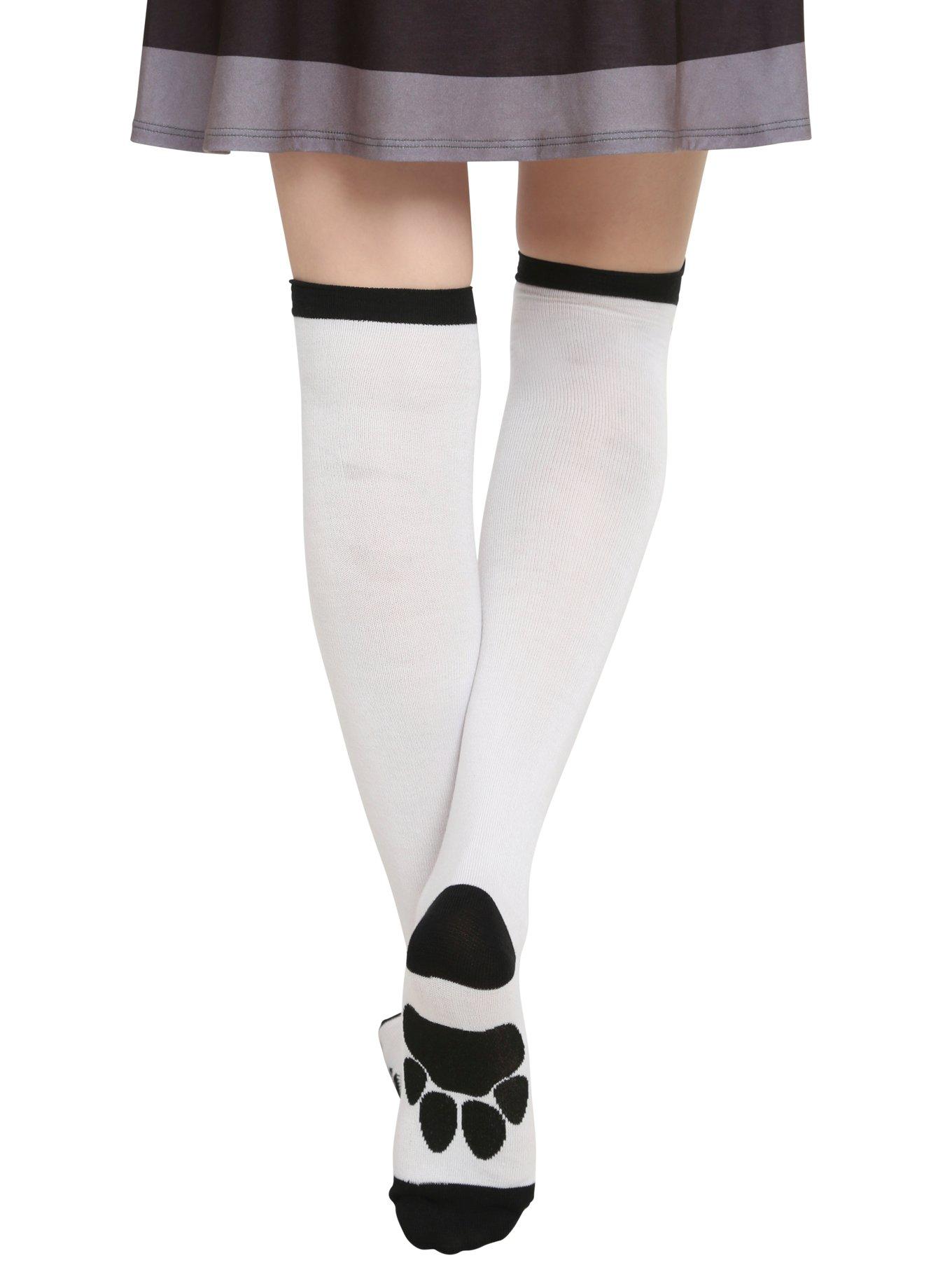 LOVEsick Panda Paw Over-The-Knee Socks, , alternate