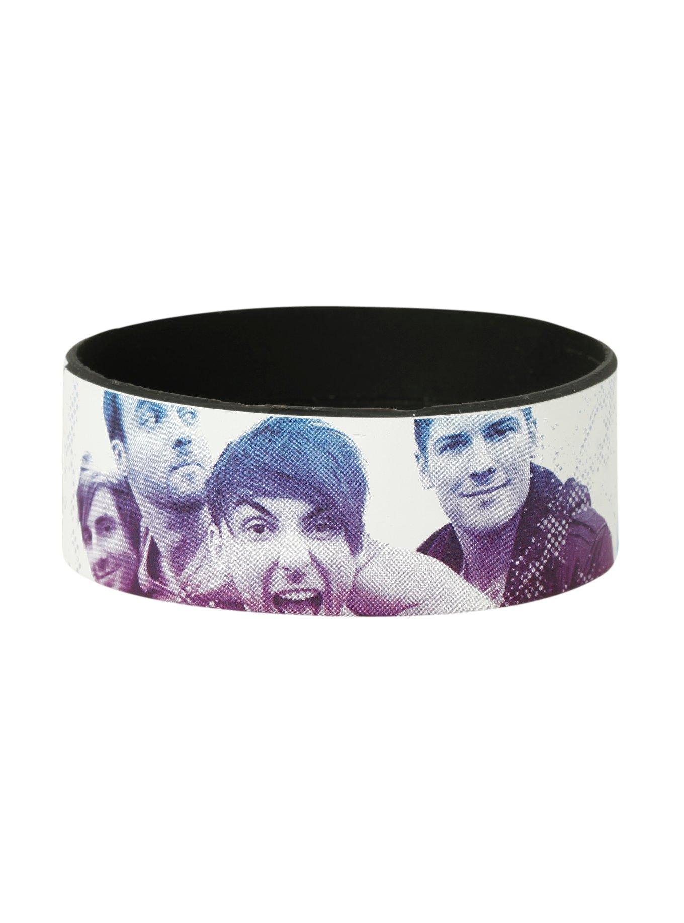 All Time Low Band Image Rubber Bracelet, , alternate