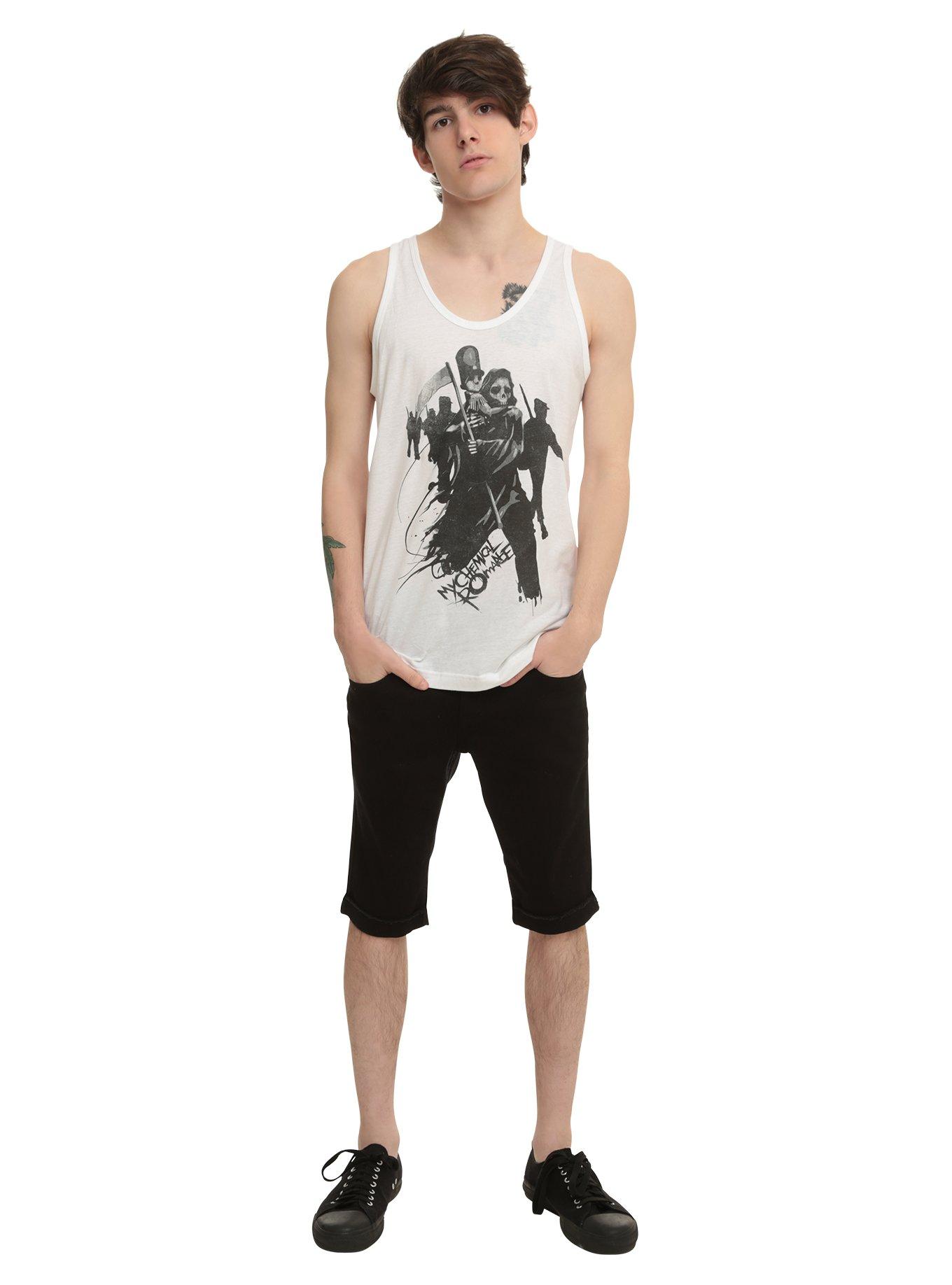 My Chemical Romance Reaper Tank Top, WHITE, alternate