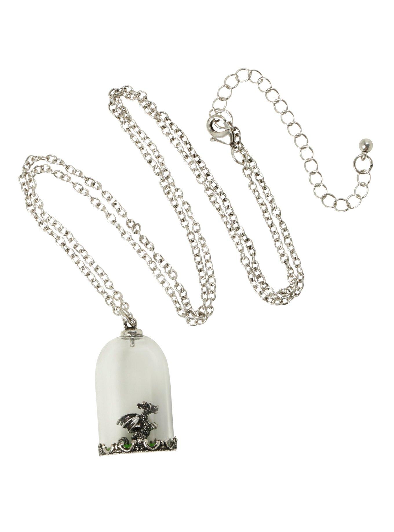 LOVEsick Dragon Dome Long Necklace, , alternate