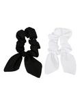 Black & White Hair Tie 2 Pack, , alternate