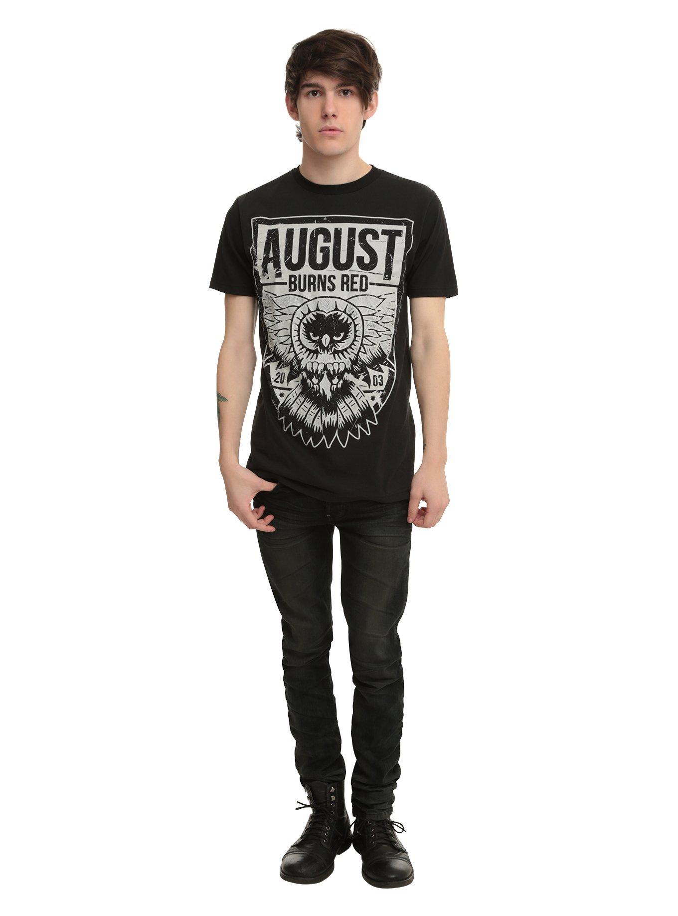 August Burns Red Owl T-Shirt, BLACK, alternate