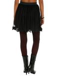 Black Lace Trim Skirt, , alternate