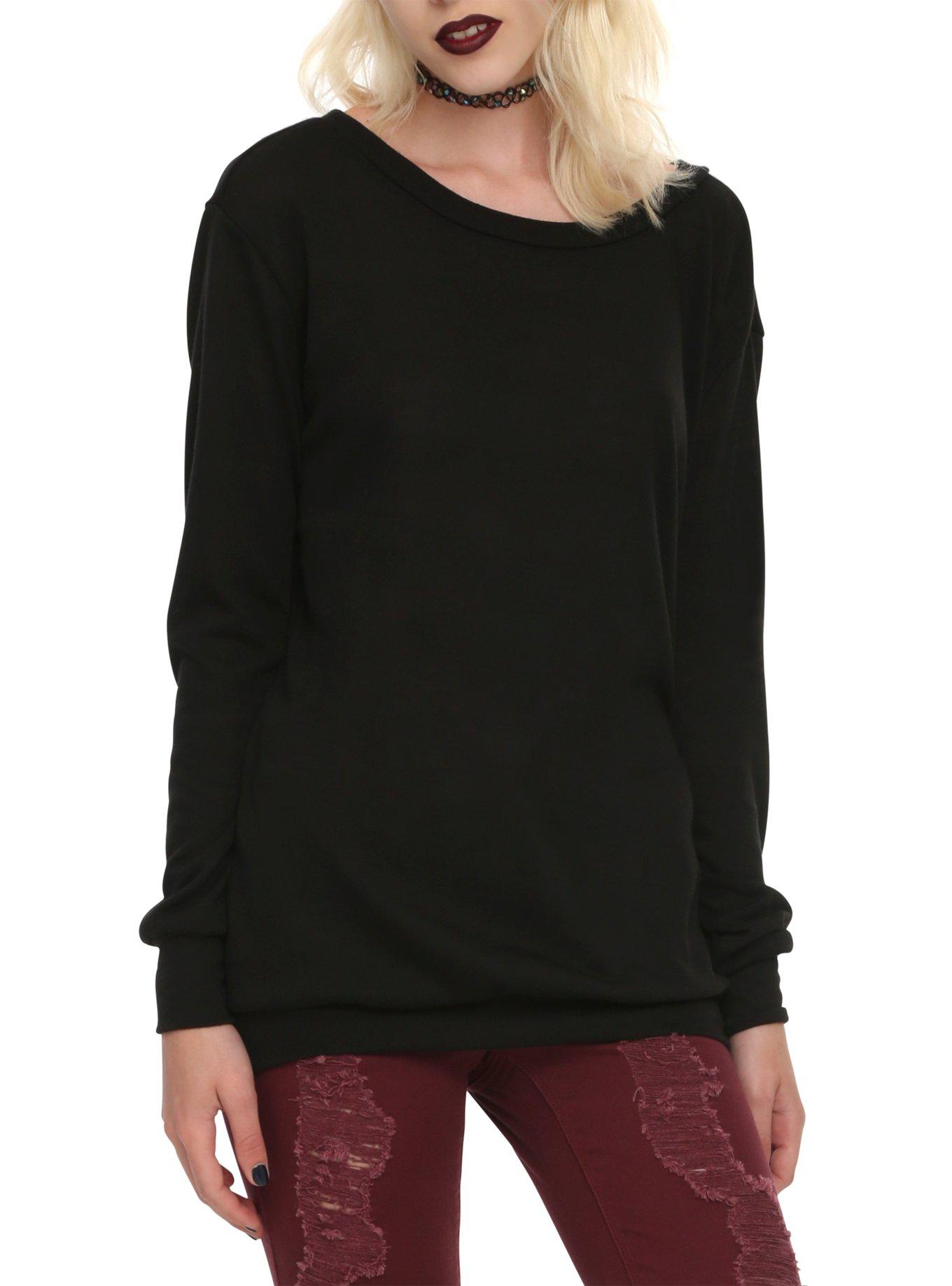 Angel Wings Back Pullover Top, , alternate