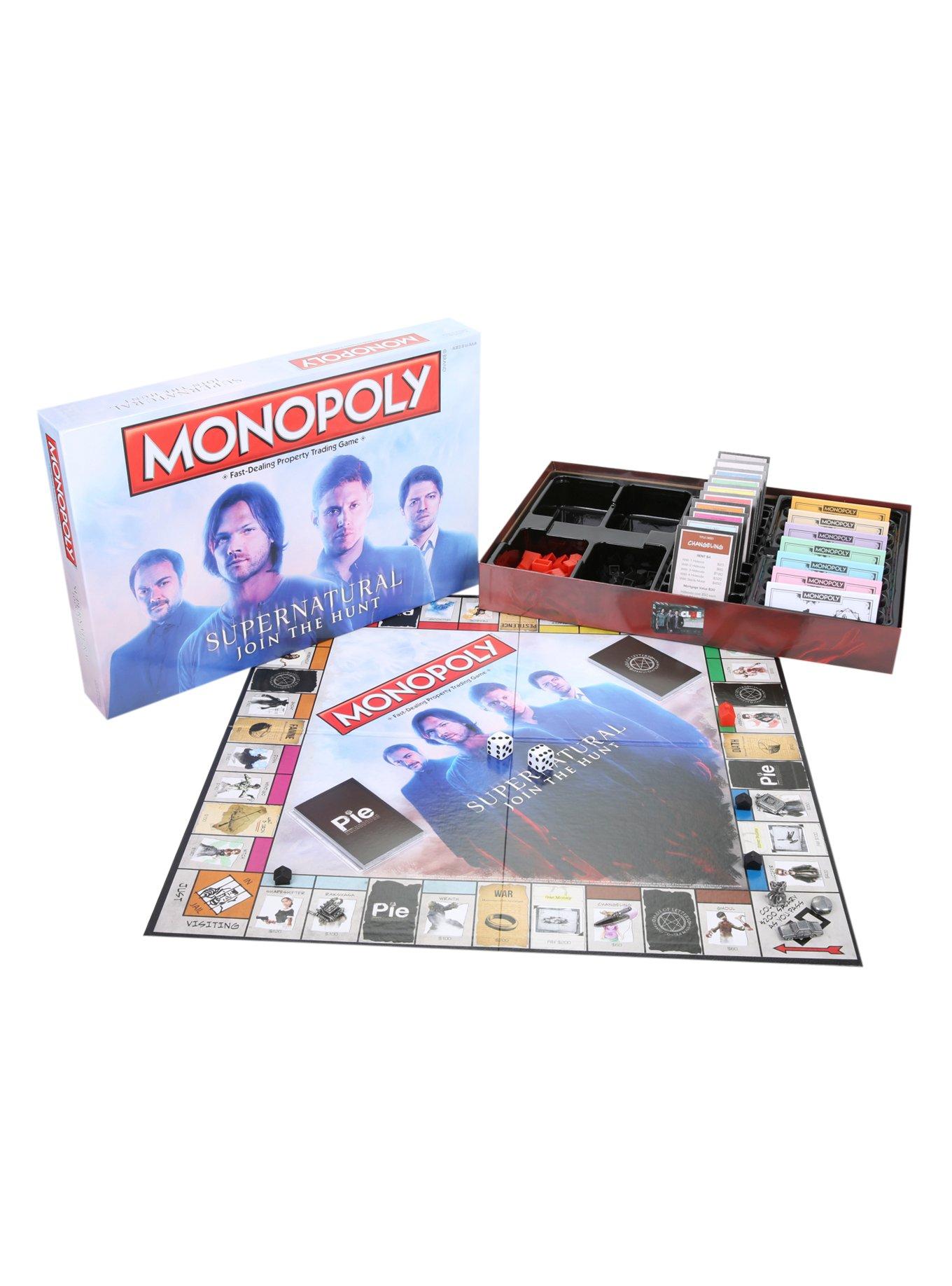Monopoly Supernatural Board Game Hot Topic Exclusive Pre-Release, , alternate