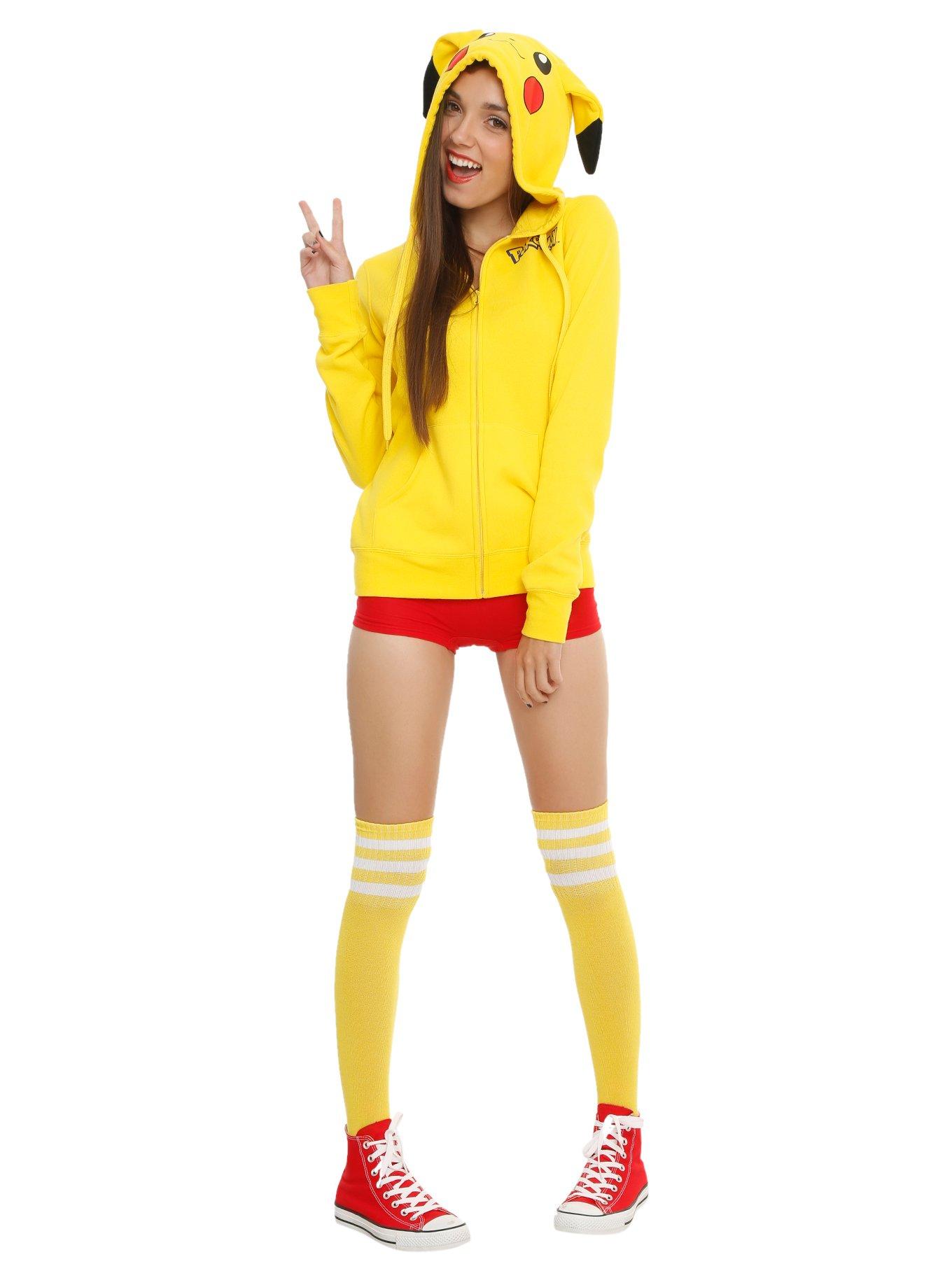 Pokemon Pikachu Cosplay Girls Hoodie, , alternate