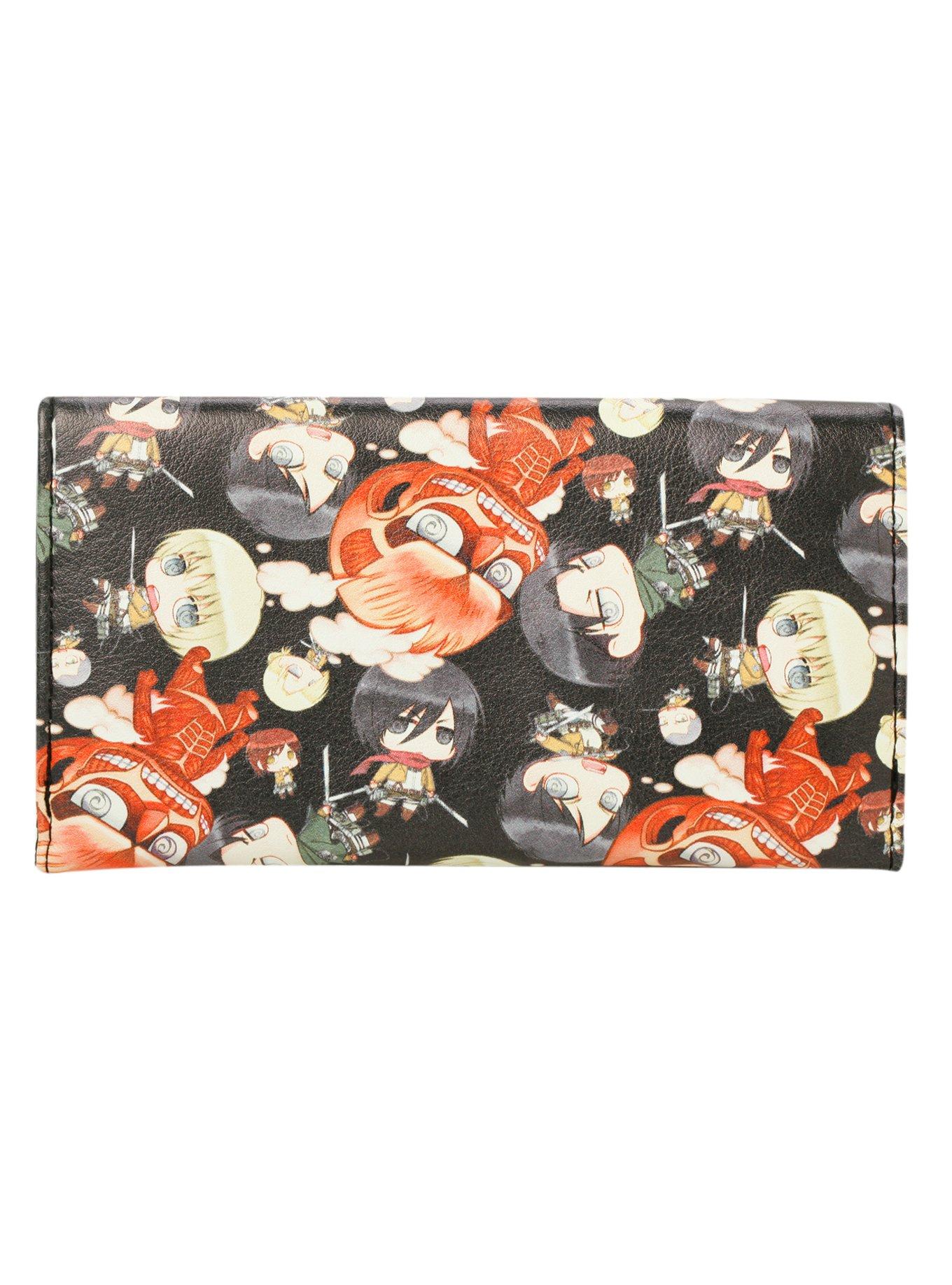 Attack On Titan Chibi Flap Wallet, , alternate
