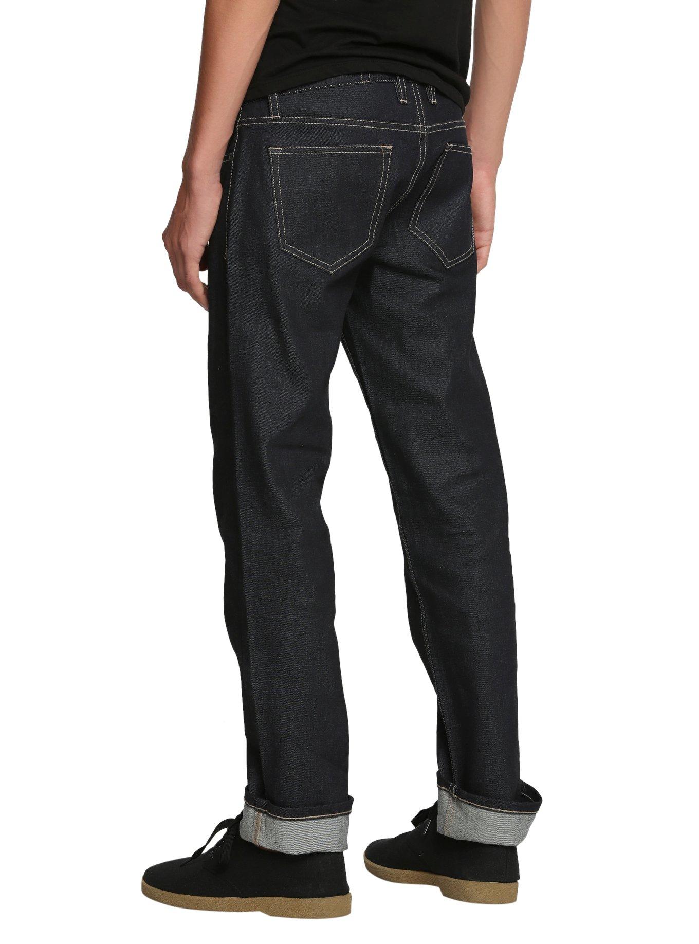 XXX RUDE Raw Indigo Slim Straight Fit Jeans, , alternate