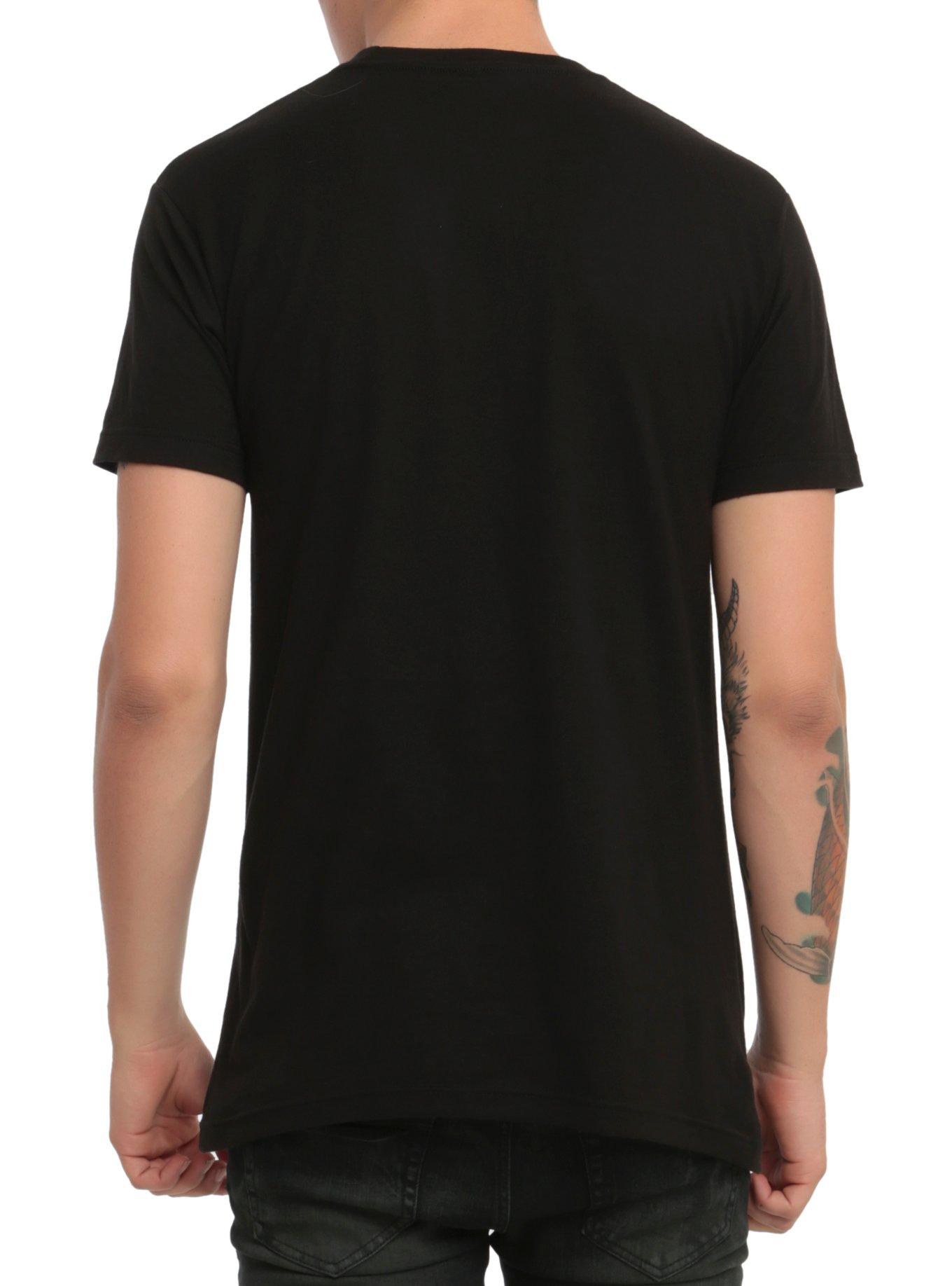Pierce The Veil Rose Hands T-Shirt, BLACK, alternate