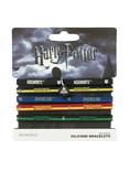 Harry Potter Hogwarts House Names Rubber Bracelet 5 Pack, , alternate