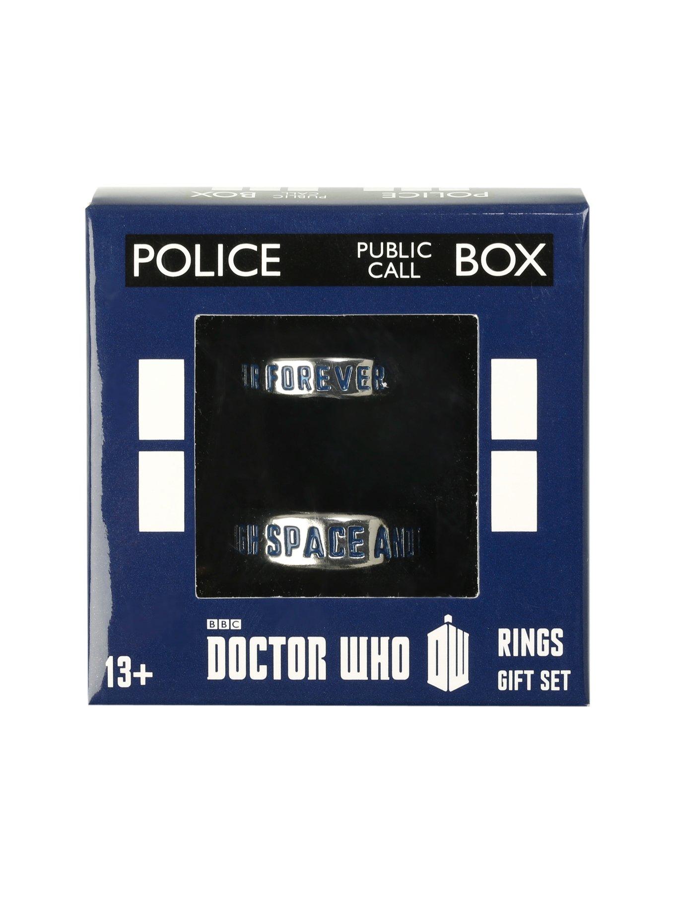 Doctor Who TARDIS His & Hers Ring Set, , alternate
